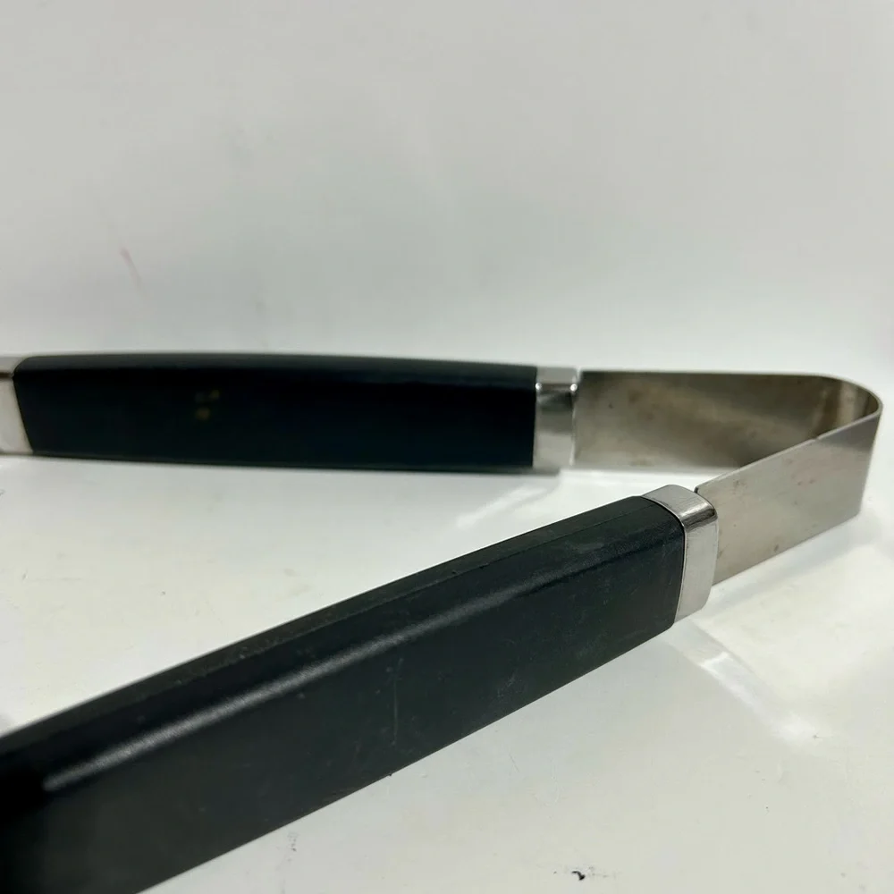 Barbeque Tongs BBQ Grill Stainless Steel Plastic Handle 15” Grilling Outdoorsy